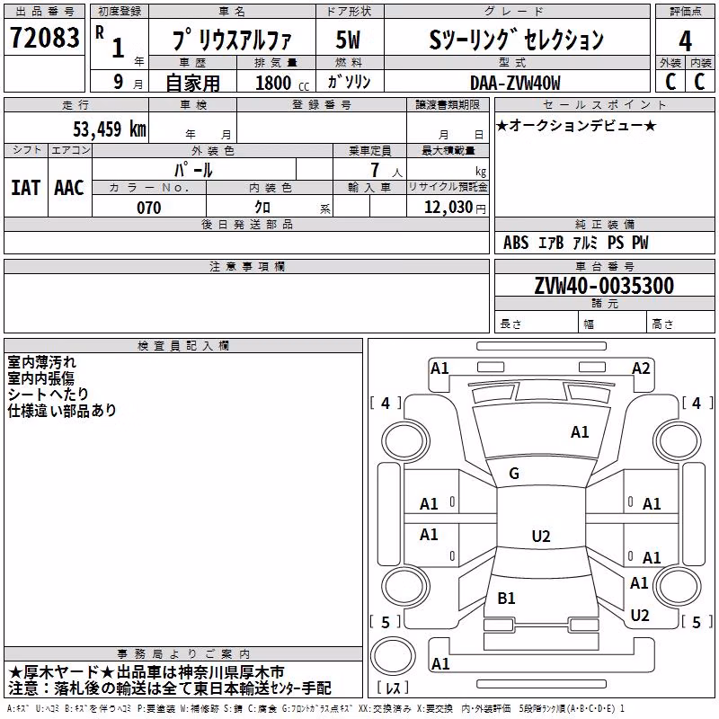 TOYOTA PRIUS ALPHA