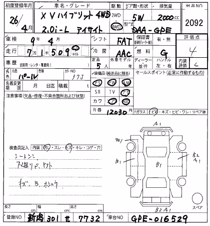 SUBARU XV