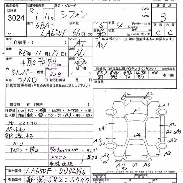 SUBARU CHIFFON