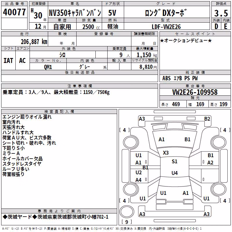 NISSAN NV350 CARAVAN