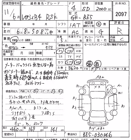 SUBARU LEGACY B4