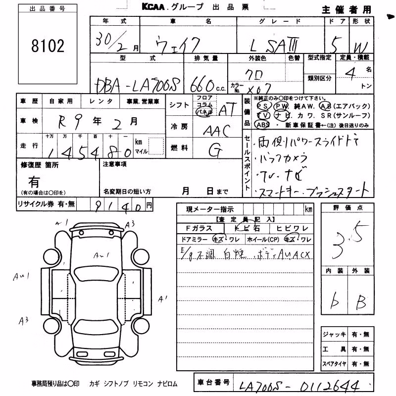 DAIHATSU WAKE
