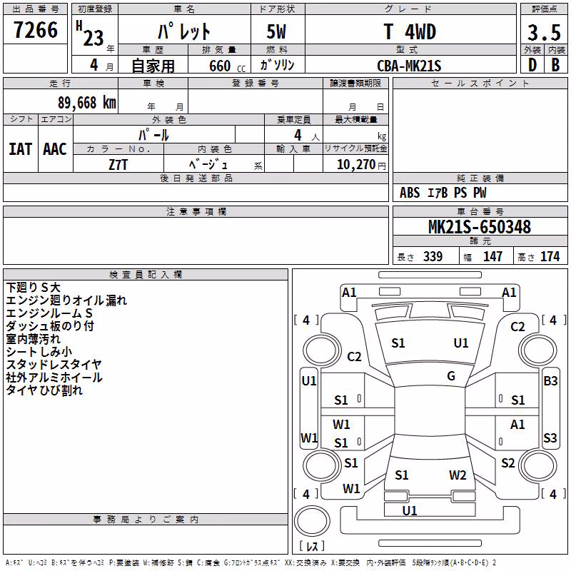 SUZUKI PALETTE