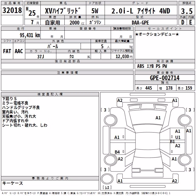SUBARU XV