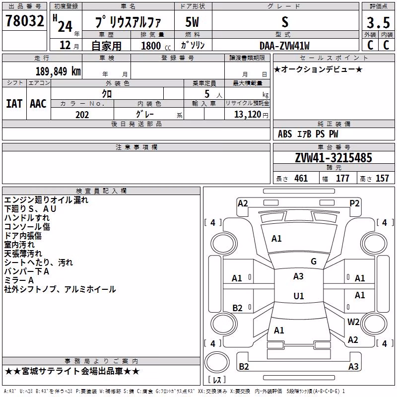 TOYOTA PRIUS ALPHA