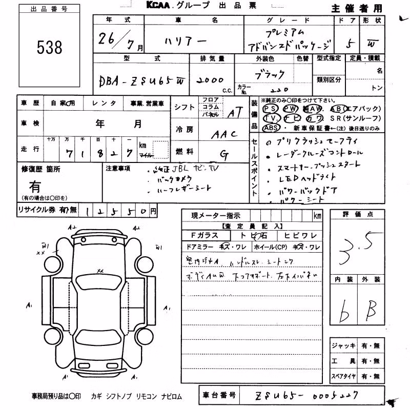TOYOTA HARRIER
