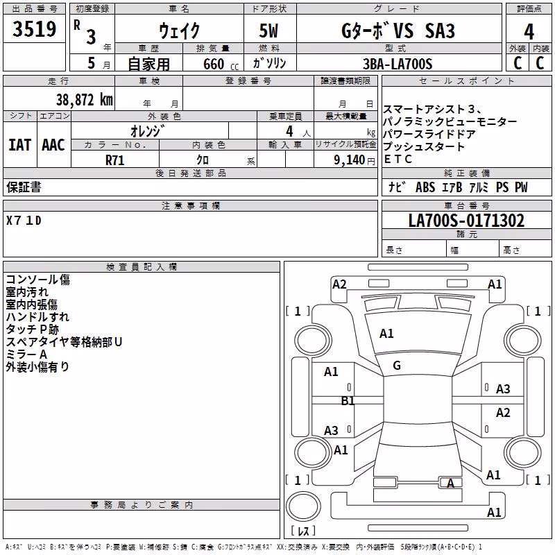 DAIHATSU WAKE