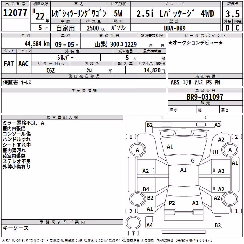 SUBARU LEGACY