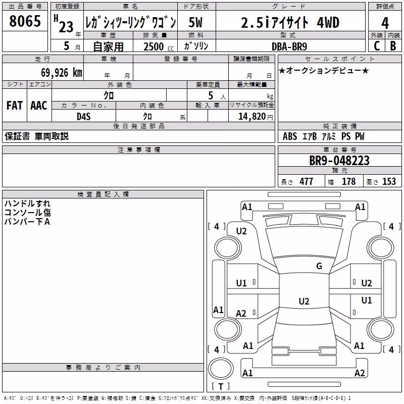 SUBARU LEGACY