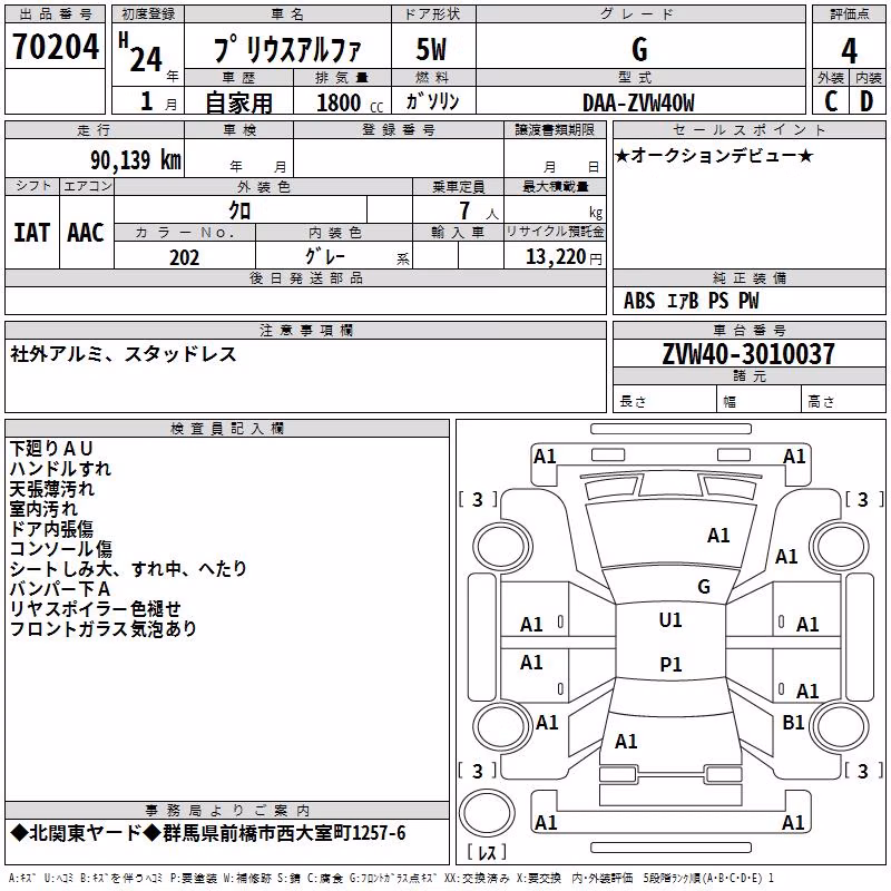 TOYOTA PRIUS ALPHA