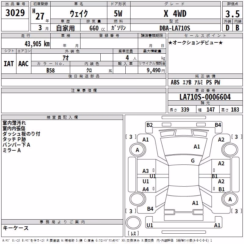 DAIHATSU WAKE