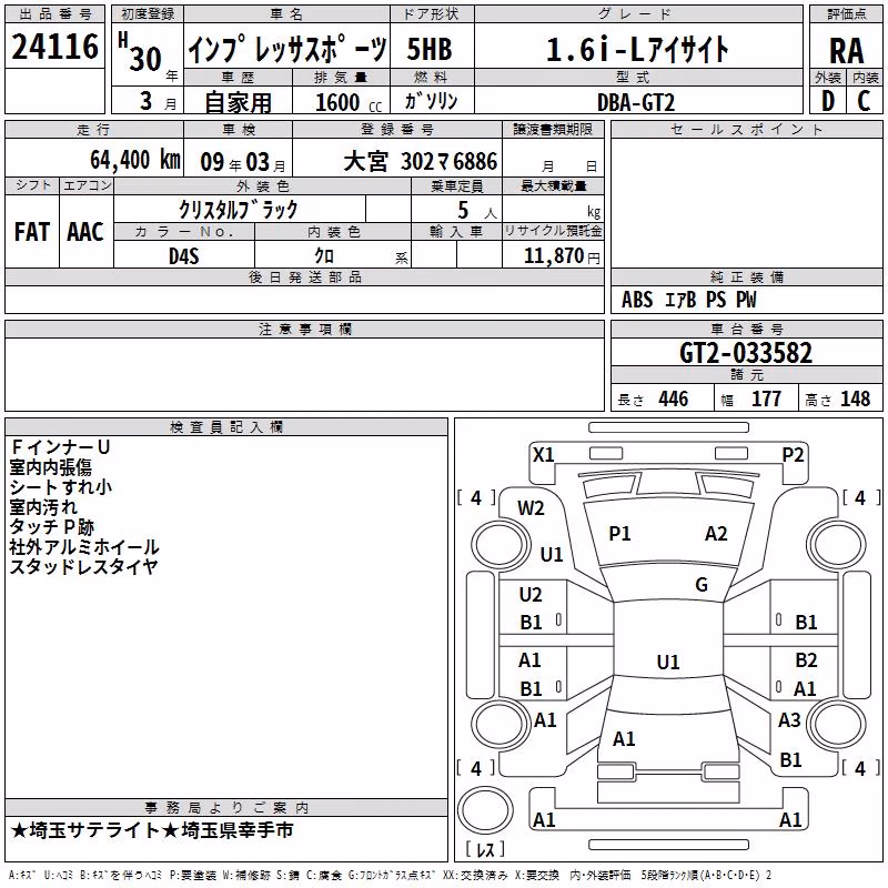 SUBARU IMPREZA