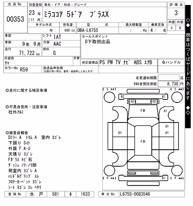 DAIHATSU MIRA COCOA