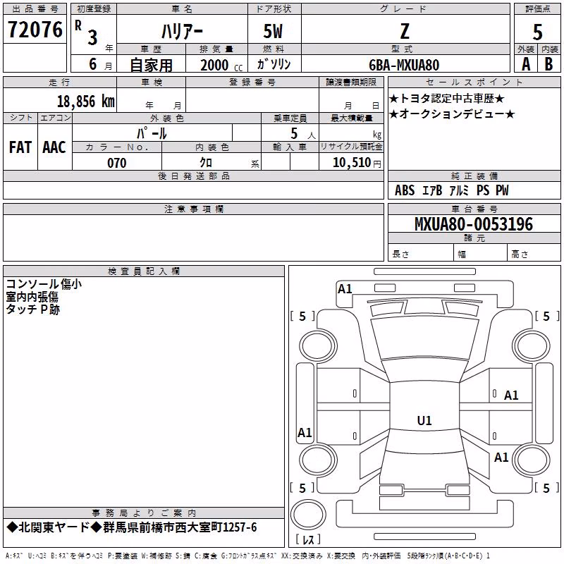 TOYOTA HARRIER