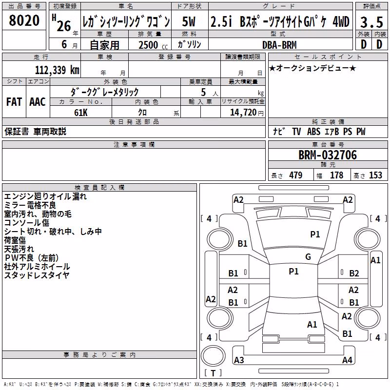 SUBARU LEGACY