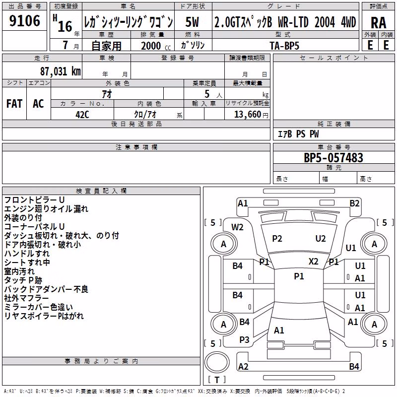 SUBARU LEGACY