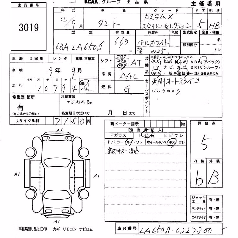 DAIHATSU TANTO