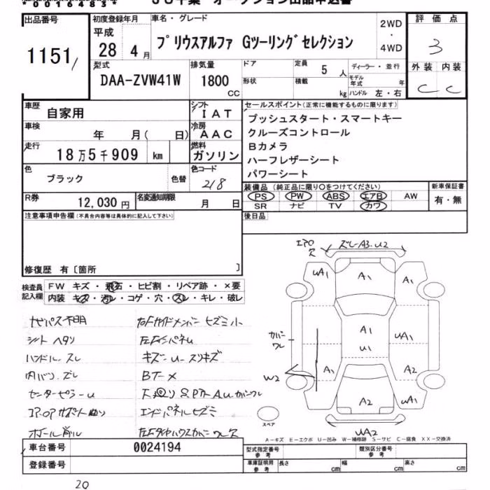 TOYOTA PRIUS ALPHA