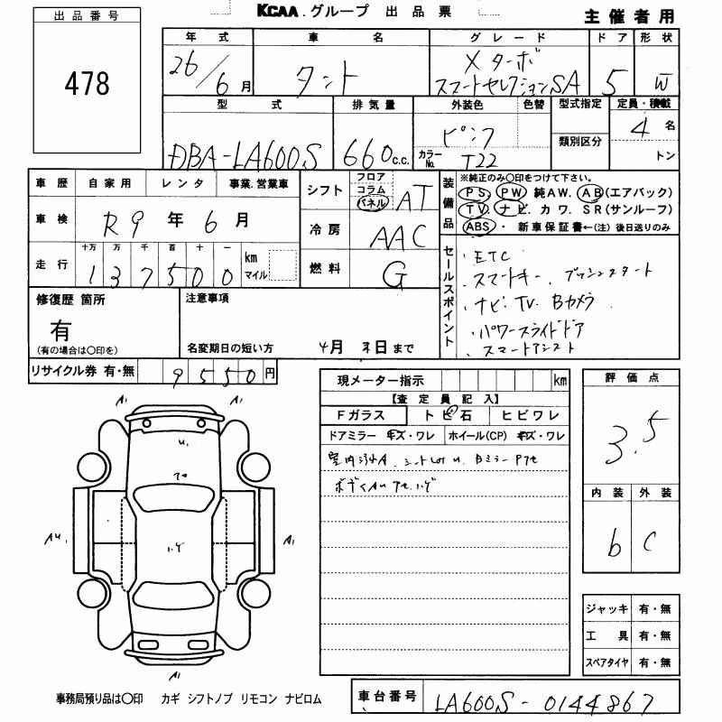DAIHATSU TANTO