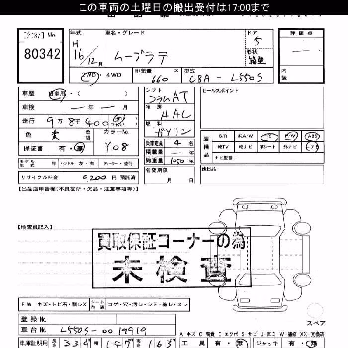 DAIHATSU MOVE LATTE