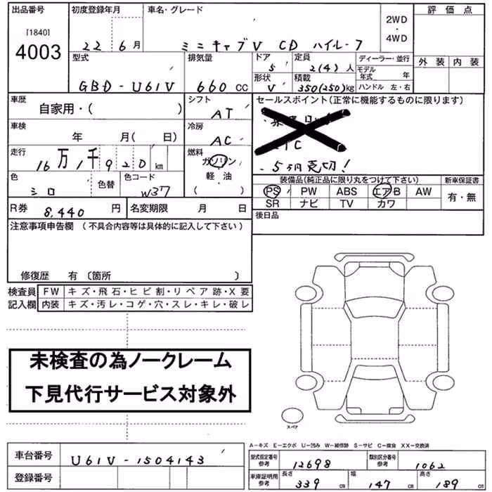 MITSUBISHI MINICAB