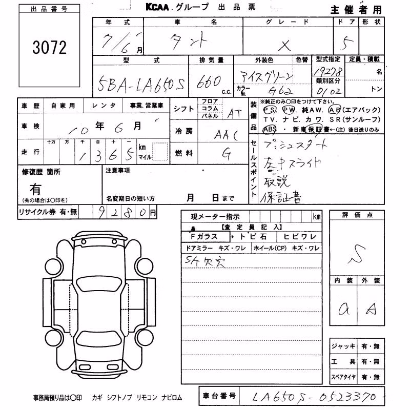 DAIHATSU TANTO