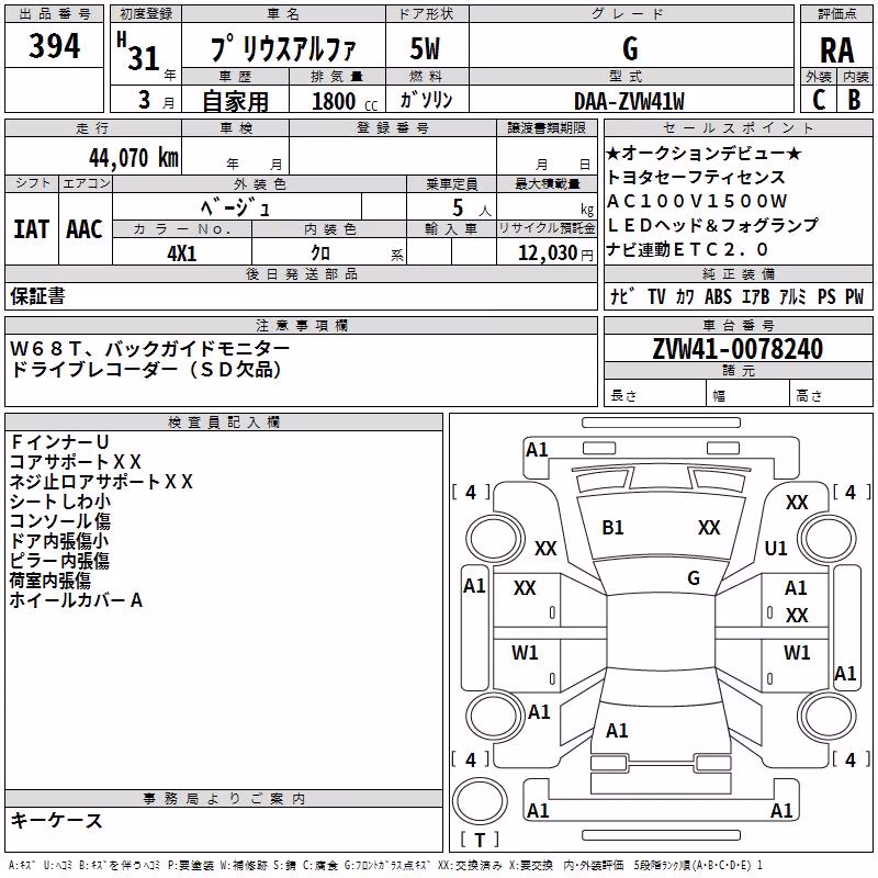TOYOTA PRIUS ALPHA