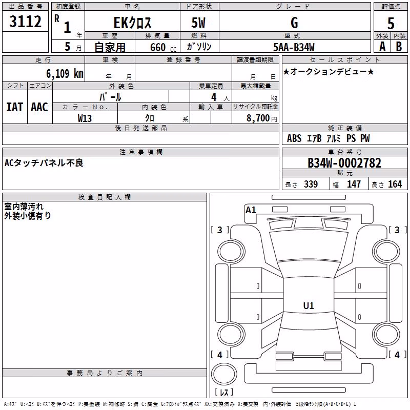 MITSUBISHI EK X