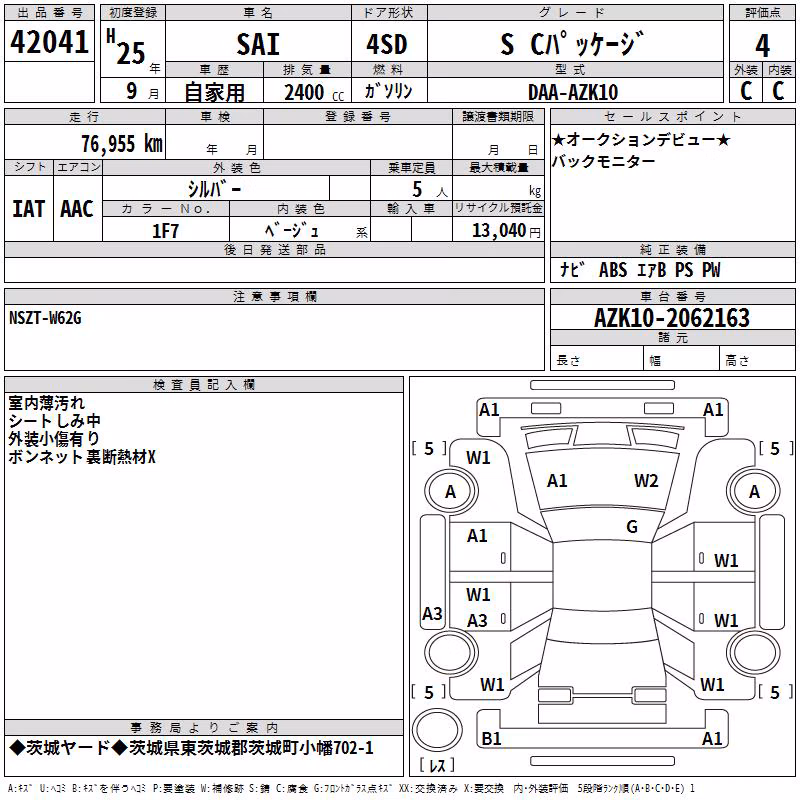 TOYOTA SAI