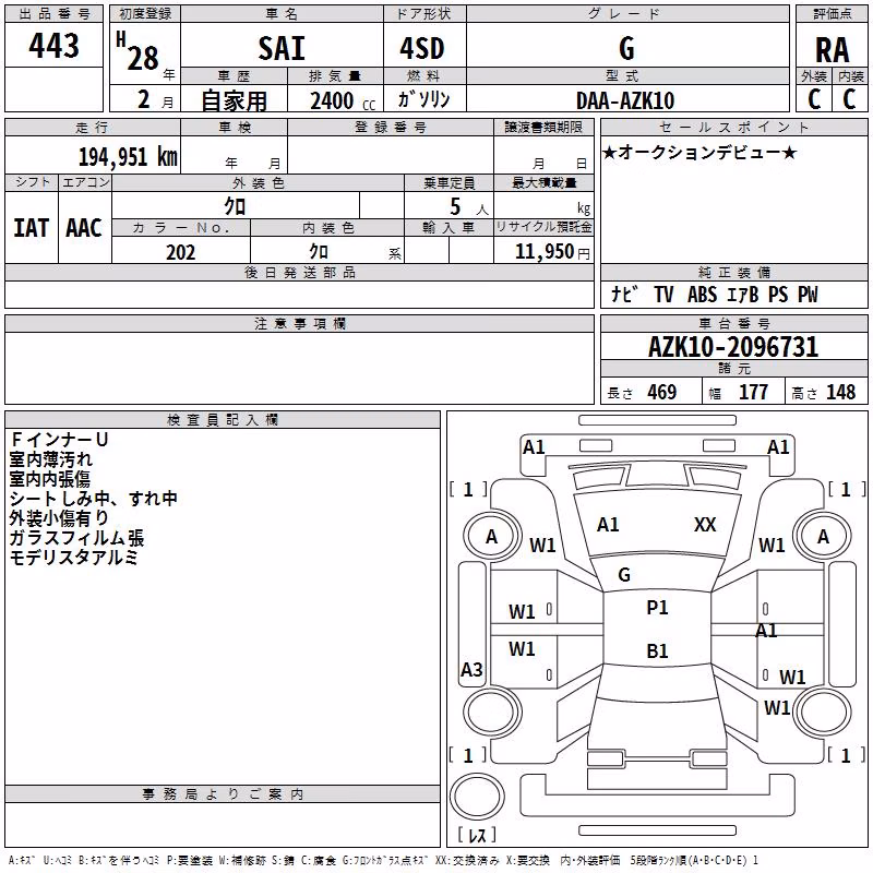 TOYOTA SAI