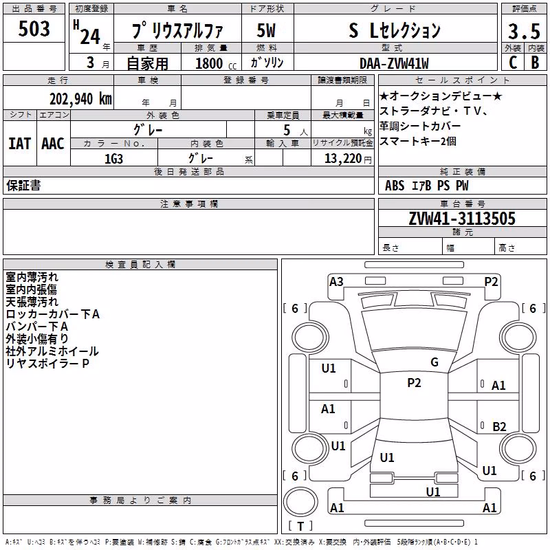 TOYOTA PRIUS ALPHA