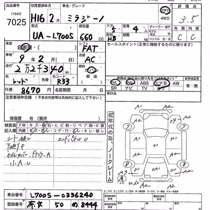DAIHATSU MIRA GINO