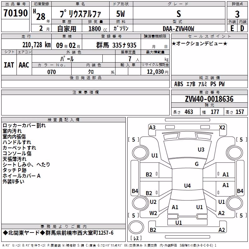 TOYOTA PRIUS ALPHA