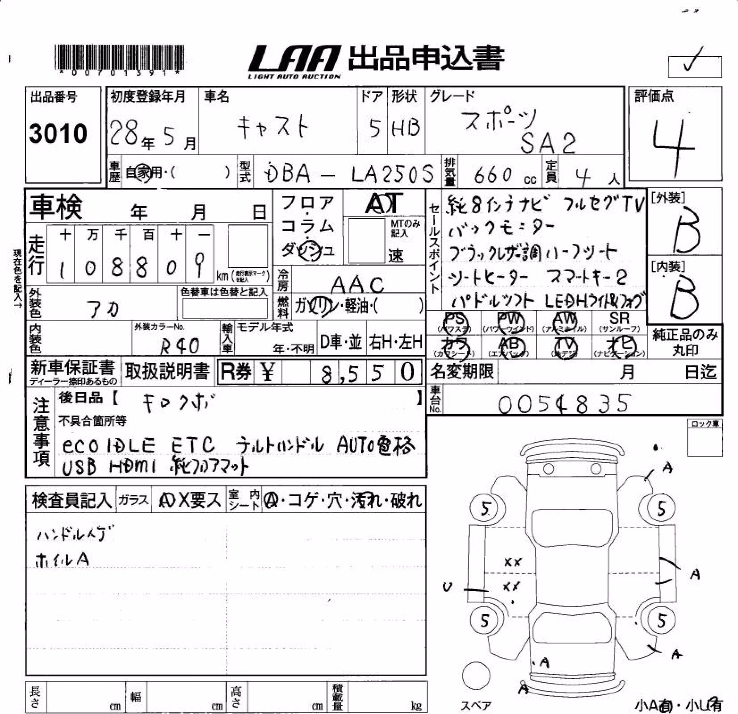 DAIHATSU CAST