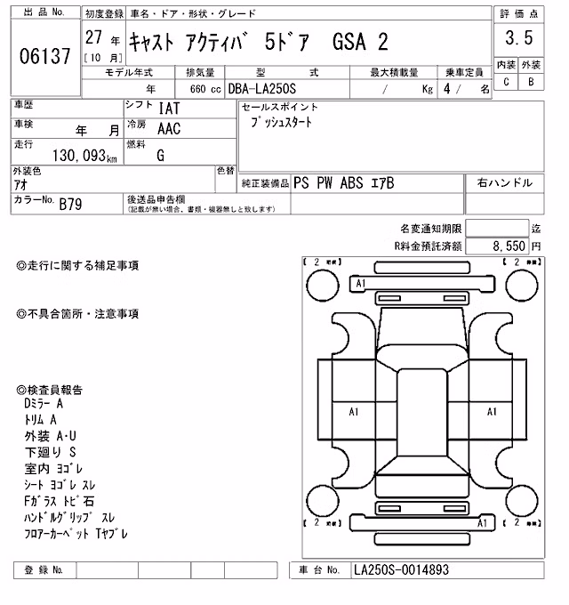 DAIHATSU CAST