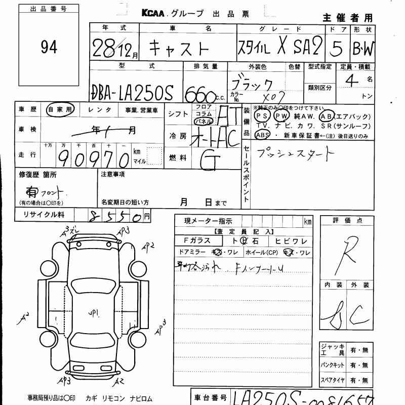 DAIHATSU CAST