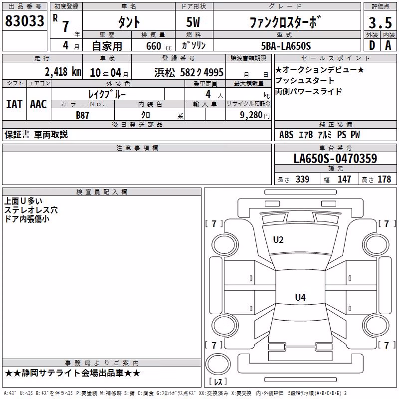 DAIHATSU TANTO
