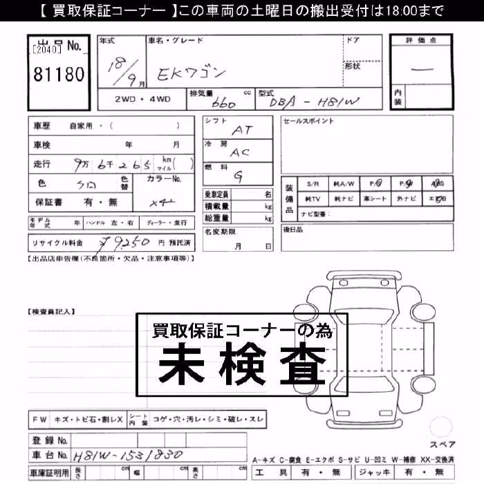 MITSUBISHI EK WAGON