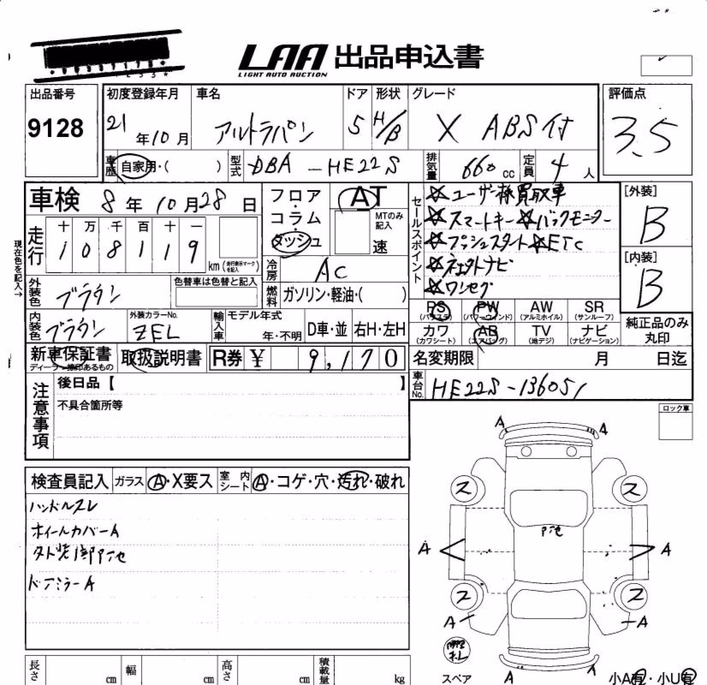 SUZUKI ALTO LAPIN