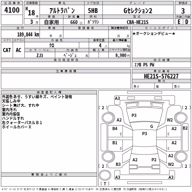 SUZUKI ALTO LAPIN