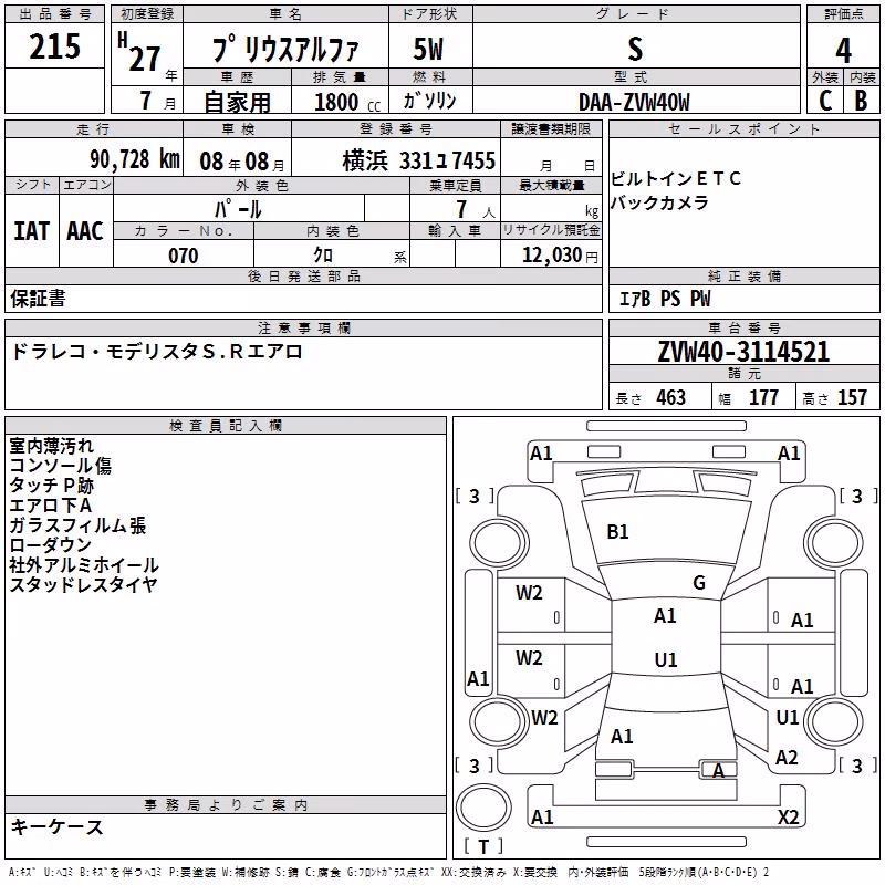 TOYOTA PRIUS ALPHA