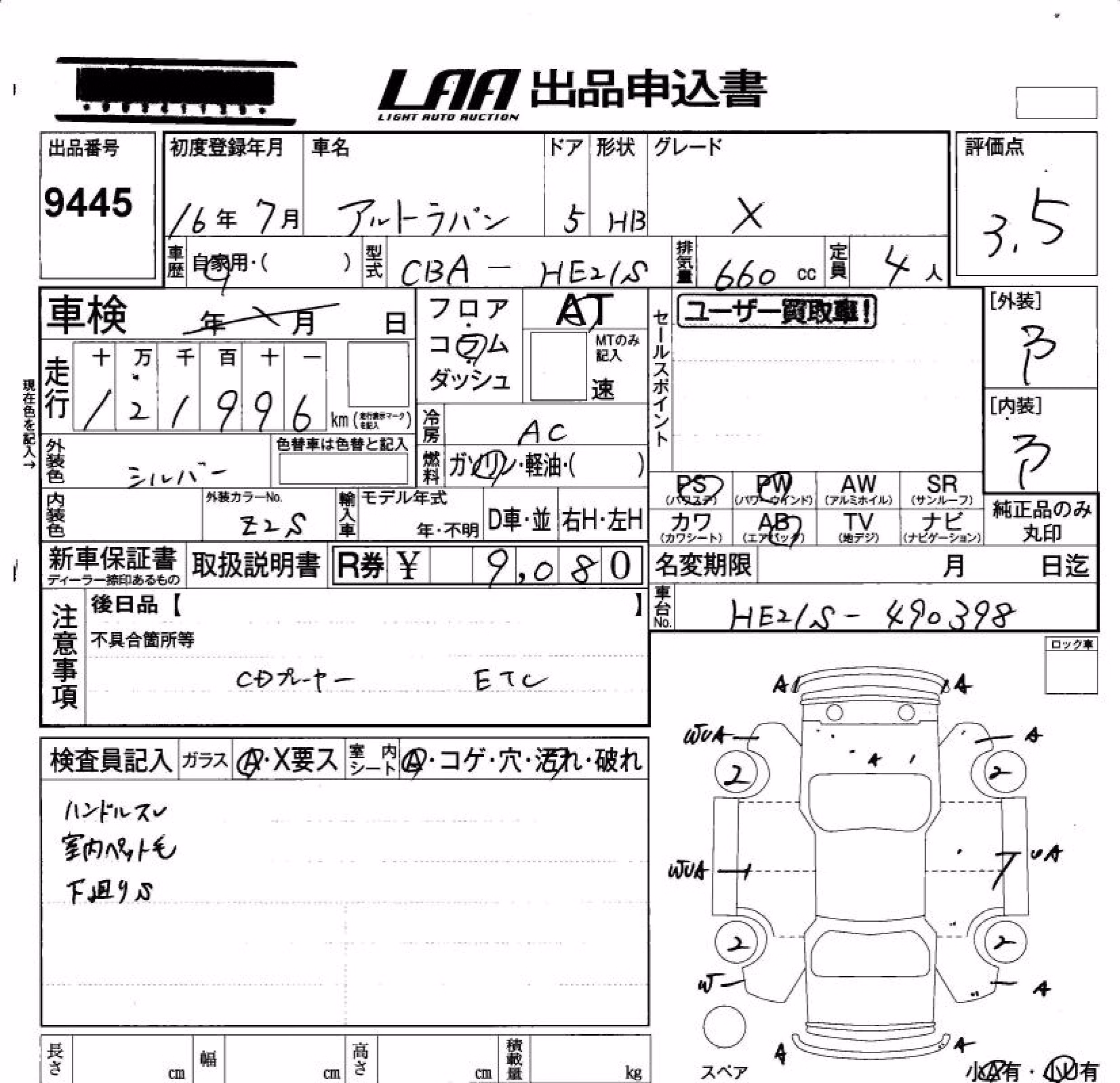 SUZUKI ALTO LAPIN