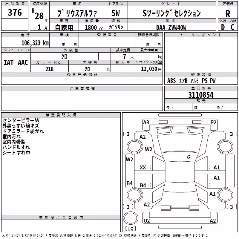 TOYOTA PRIUS ALPHA
