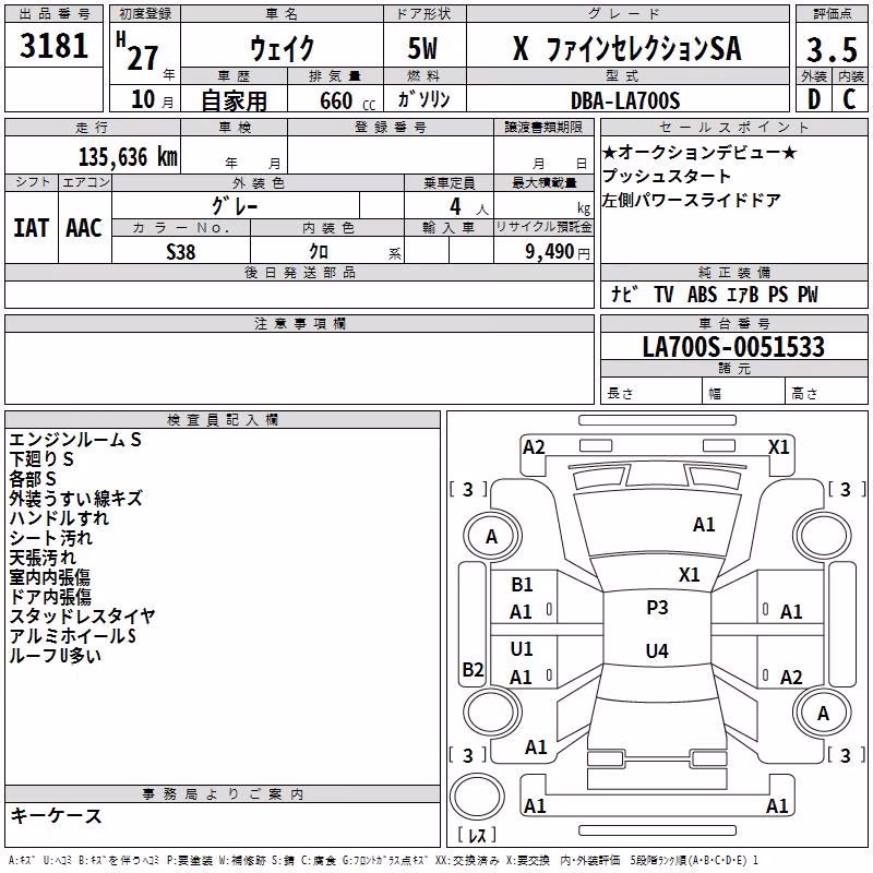 DAIHATSU WAKE