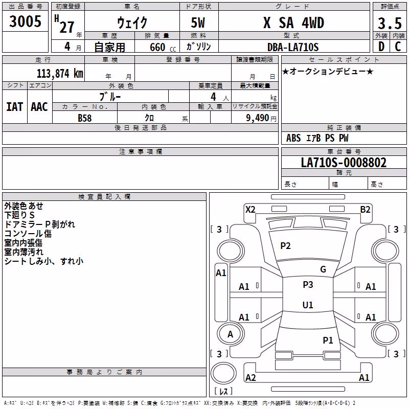 DAIHATSU WAKE