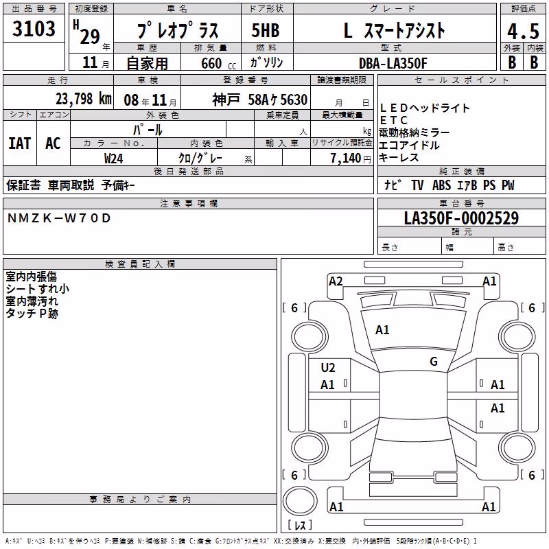 SUBARU PLEO PLUS