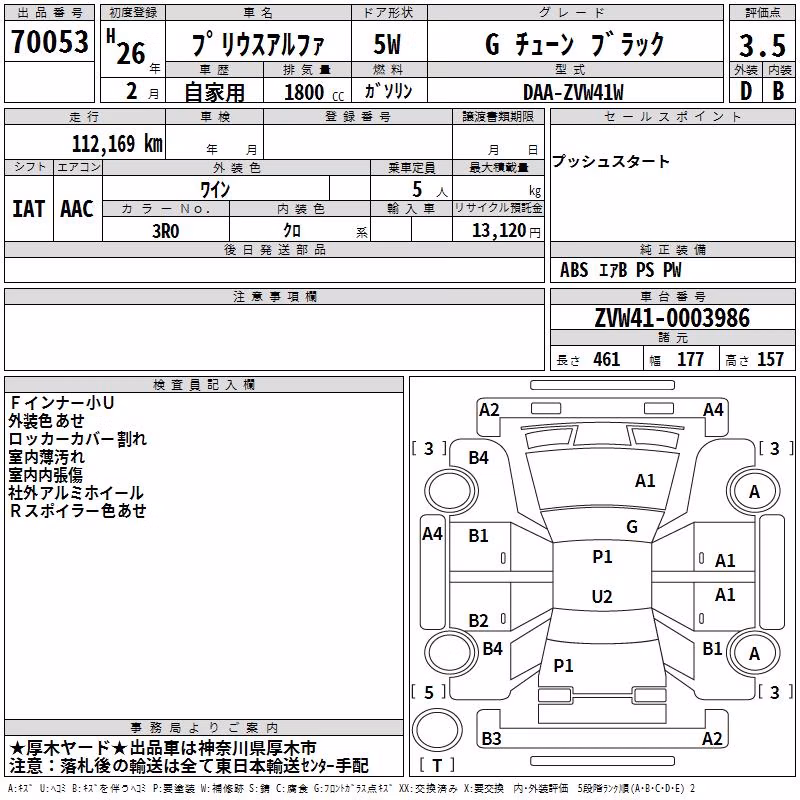 TOYOTA PRIUS ALPHA