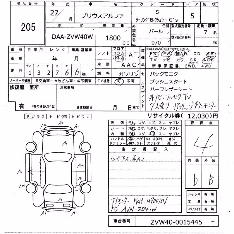 TOYOTA PRIUS ALPHA