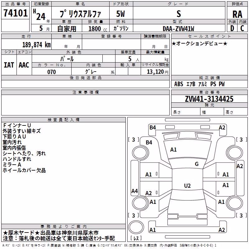 TOYOTA PRIUS ALPHA