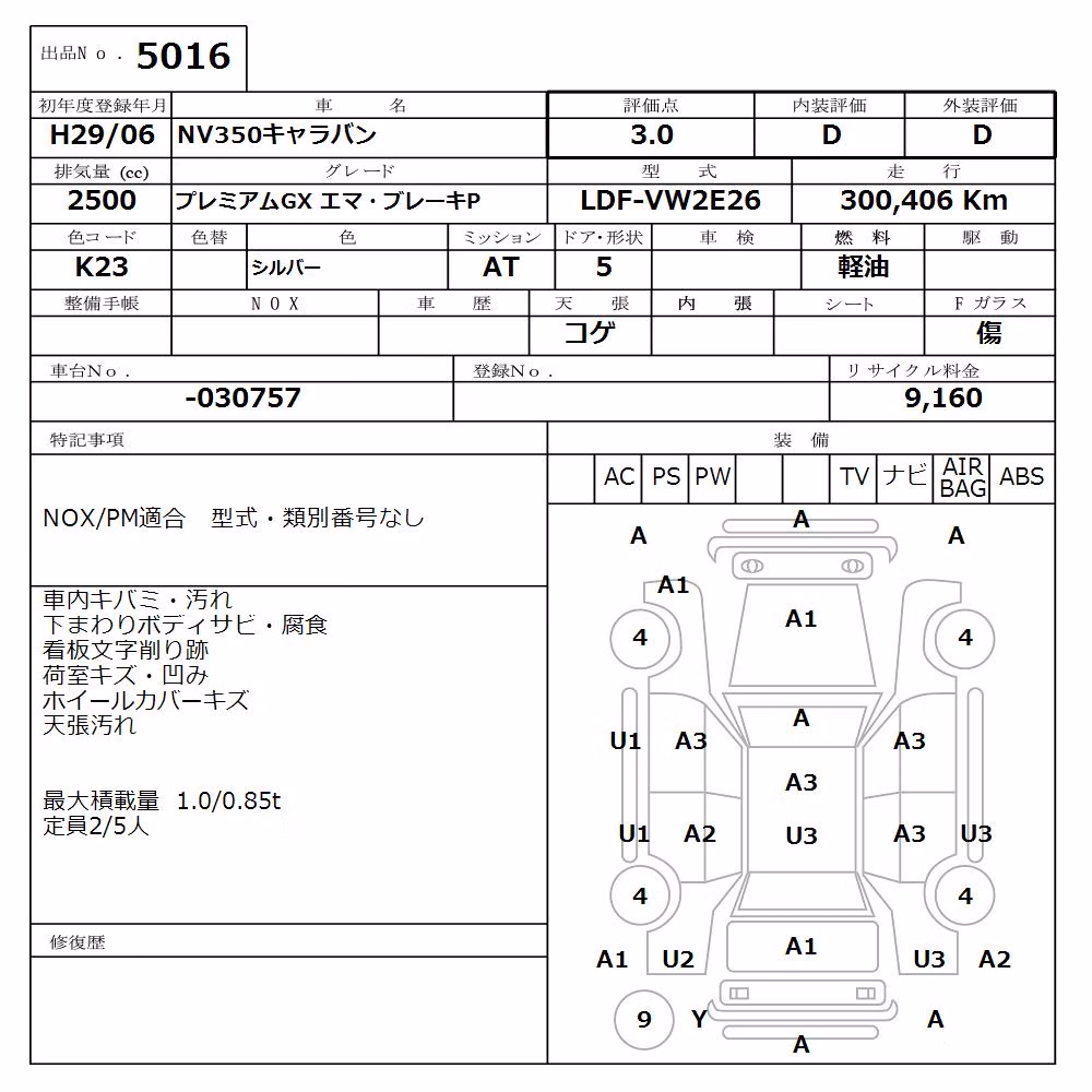 NISSAN NV350 CARAVAN